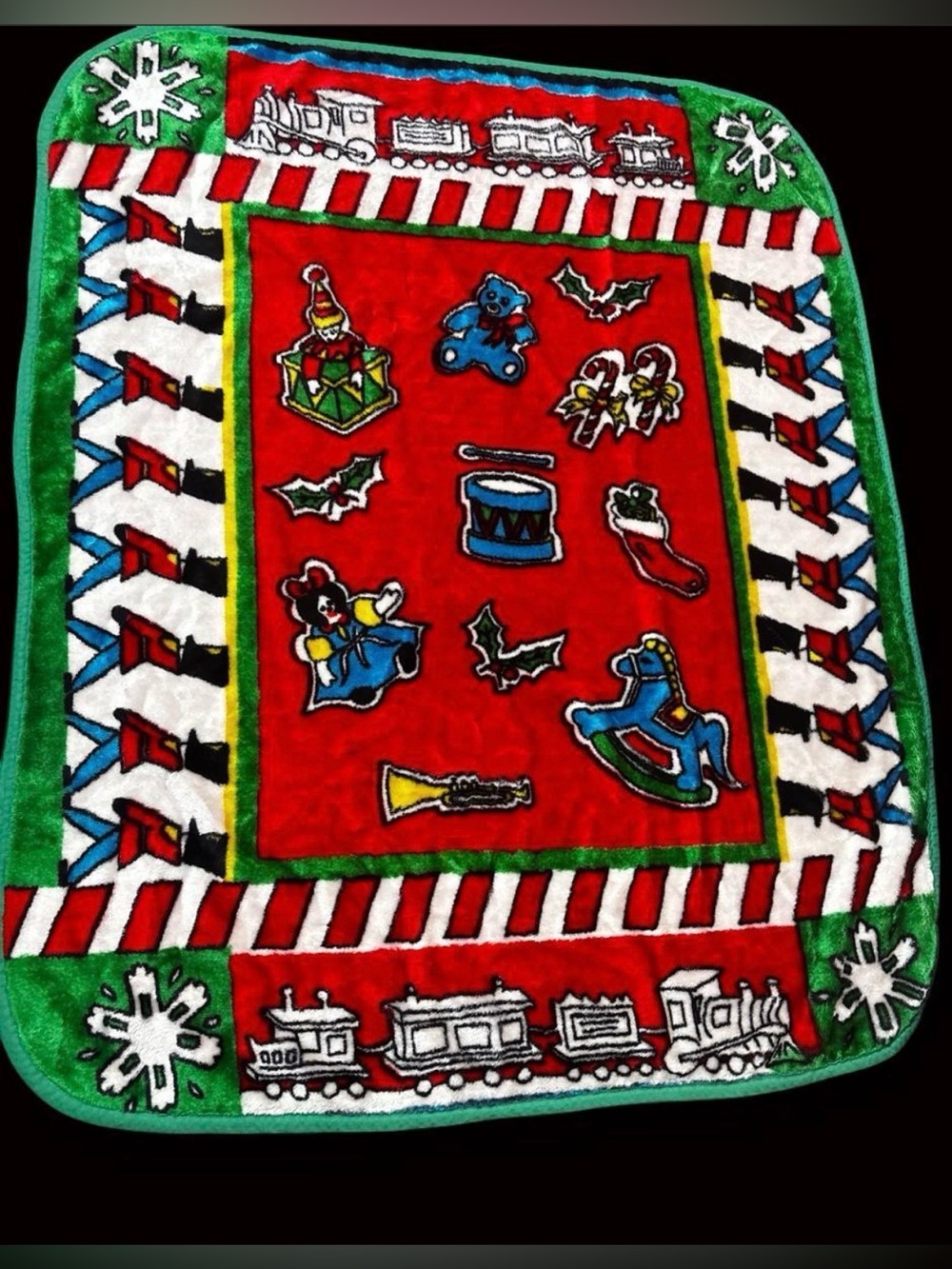 Vtg rare print NOVATEX blanket